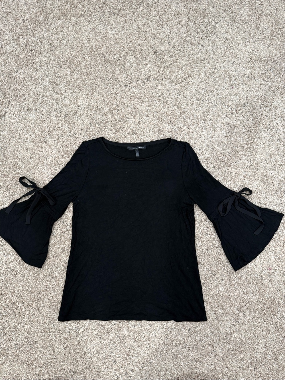 White House Black Market. 3/4 flare sleeve shirt. Womens S